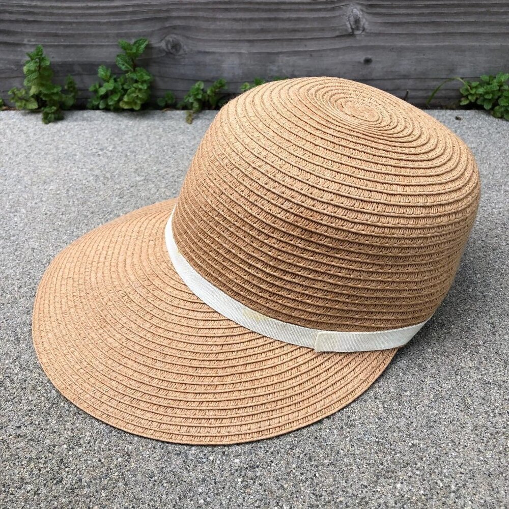 VTG LAKE SHORE DRIVE Wide Visor Hat Women's One Size Paper Retro Cap​​​